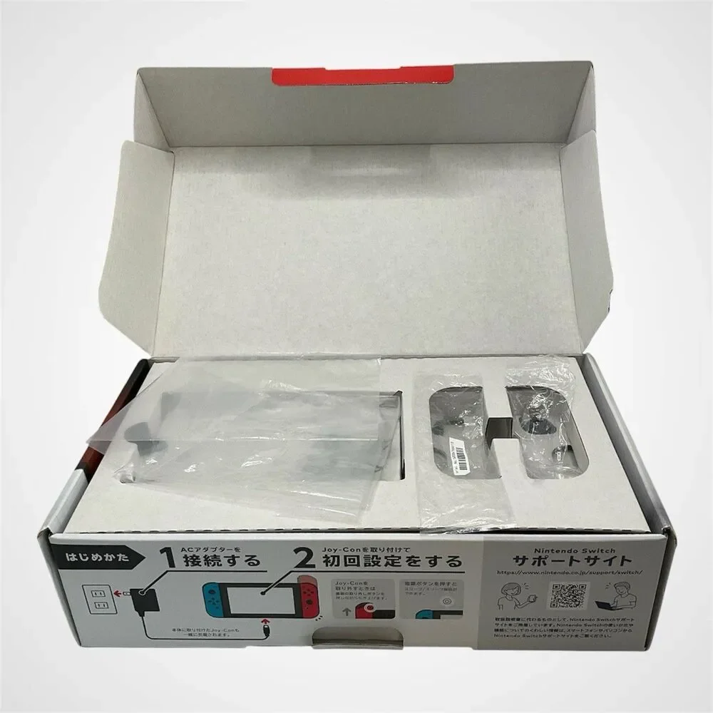 Nintendo Switch HAC-001 V1 XAJ100 Japan CIB Neon Blue Red Complete Tested